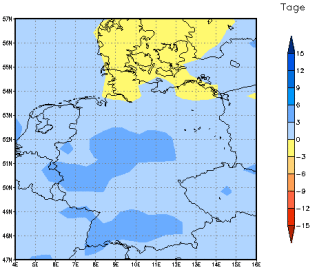 Gebietsmittel dieses Klimalaufs: 0 Tage