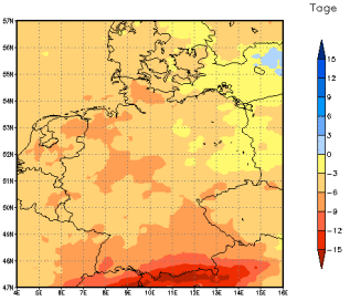 Gebietsmittel dieses Klimalaufs: -7 Tage