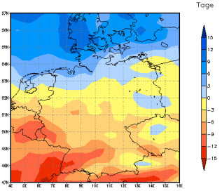 Gebietsmittel dieses Klimalaufs: +1 Tag