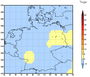 Gebietsmittel dieses Klimalaufs: 0 Tage