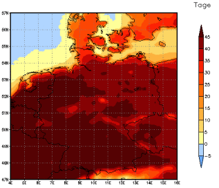 Gebietsmittel dieses Klimalaufs: +48 Tage