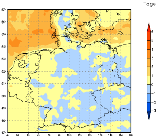 Gebietsmittel dieses Klimalaufs: 0 Tage