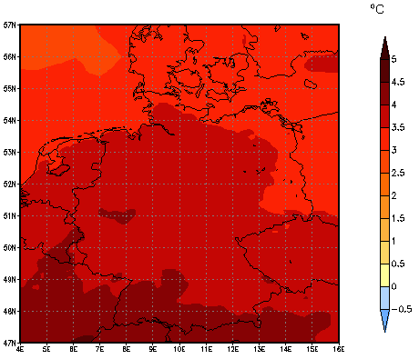 Gebietsmittel dieses Klimalaufs: +3.8°C