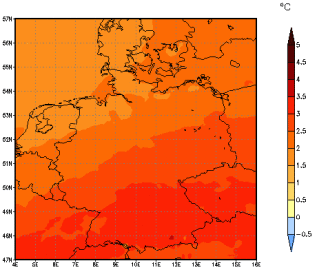 Gebietsmittel dieses Klimalaufs: +2.7°C