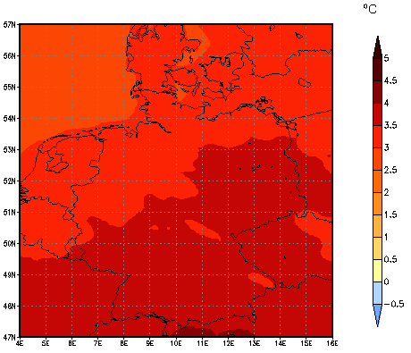 Gebietsmittel dieses Klimalaufs: +3.5°C