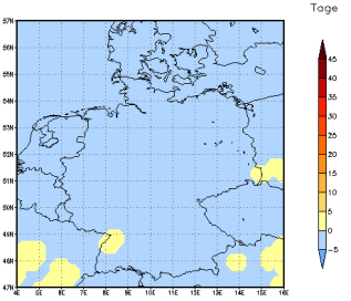 Gebietsmittel dieses Klimalaufs: 0 Tage