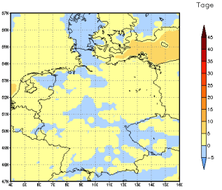 Gebietsmittel dieses Klimalaufs: 0 Tage