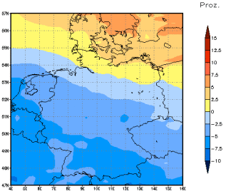 Gebietsmittel dieses Klimalaufs: +1%