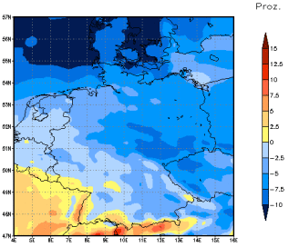 Gebietsmittel dieses Klimalaufs: -6%