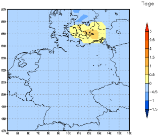 Gebietsmittel dieses Klimalaufs: 0 Tage