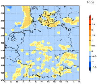 Gebietsmittel dieses Klimalaufs: 0 Tage